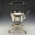 Around 1915 British Antique Silver Plate Kettle & Burner Stand Set Martin and Hall